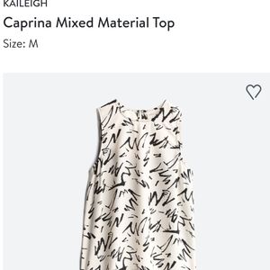 Stitch Fix Caleigh Mixed Media Top